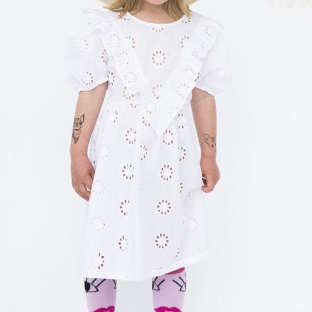 NWT Iglo + Indi White Cotton Eyelet Dress